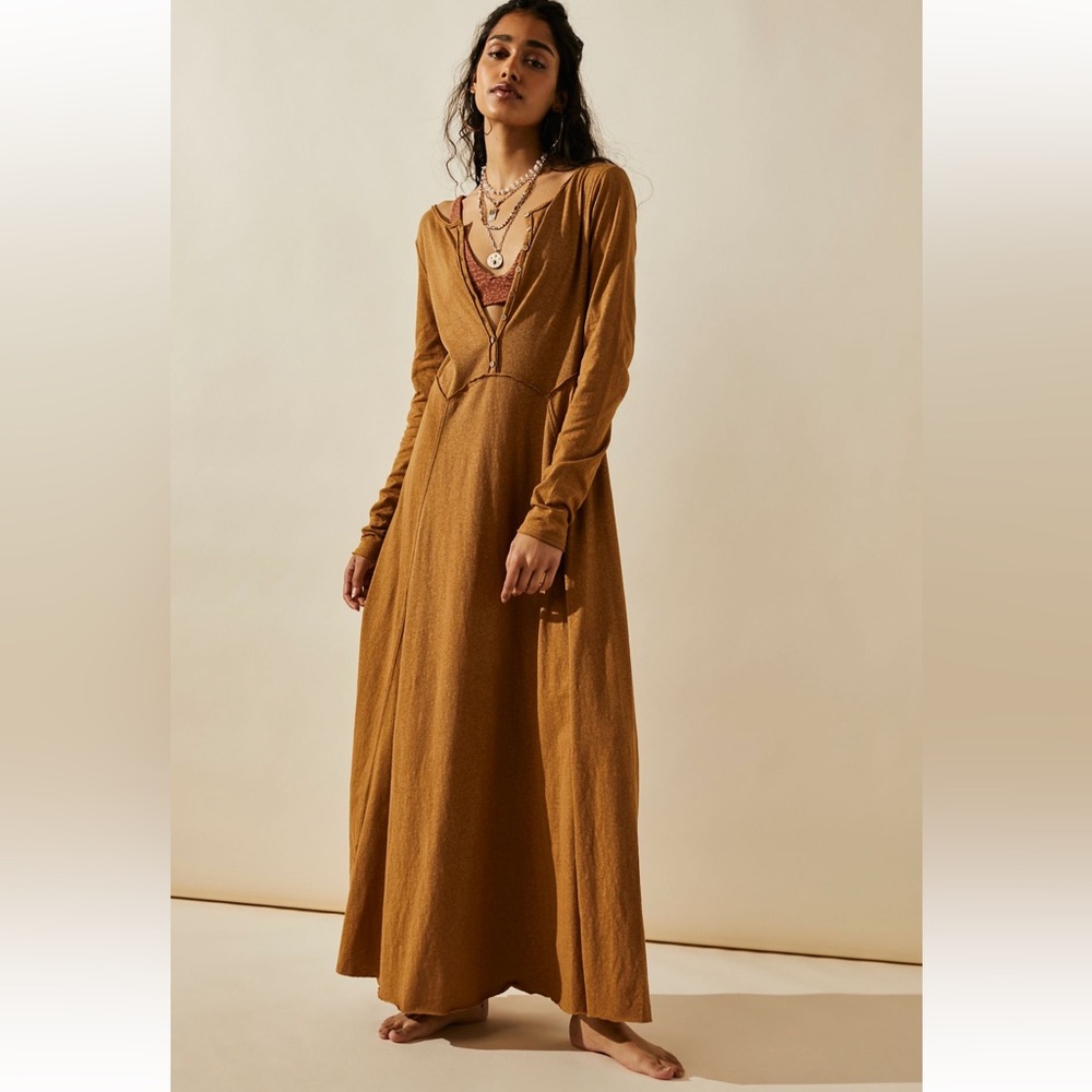 FP Daybreak Maxi XS in warm tobacco free people